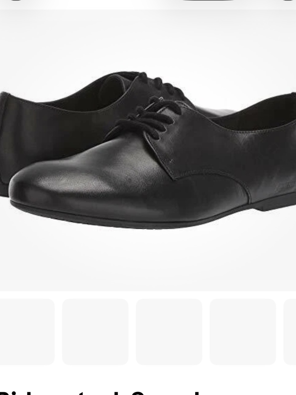 Birkenstock Black Leather Saunders Oxford Women